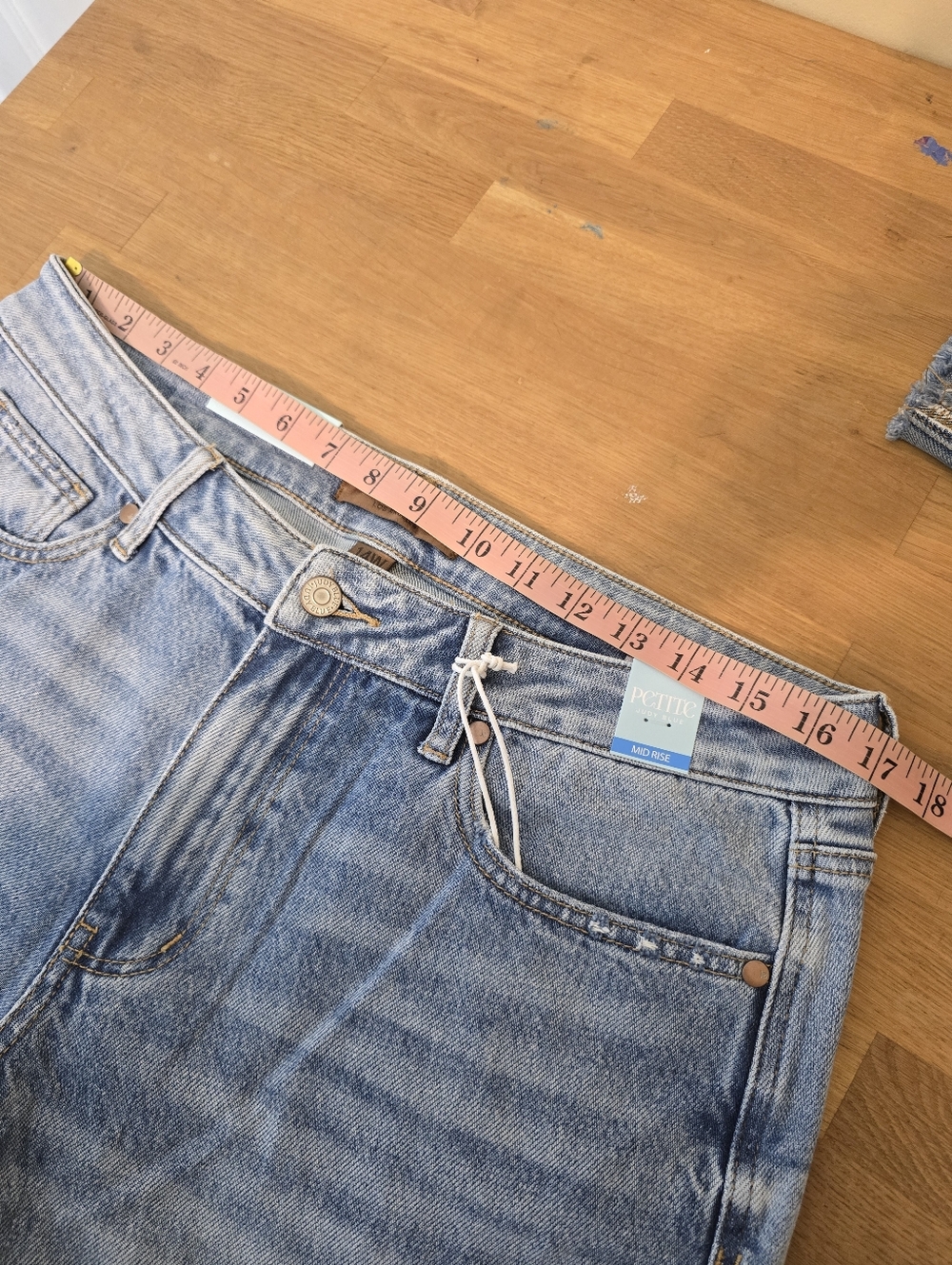 Judy Blue Mid Rise Rigid Magic Destroy Straight 14W Denim Jeans 881060 - Picture 11 of 16